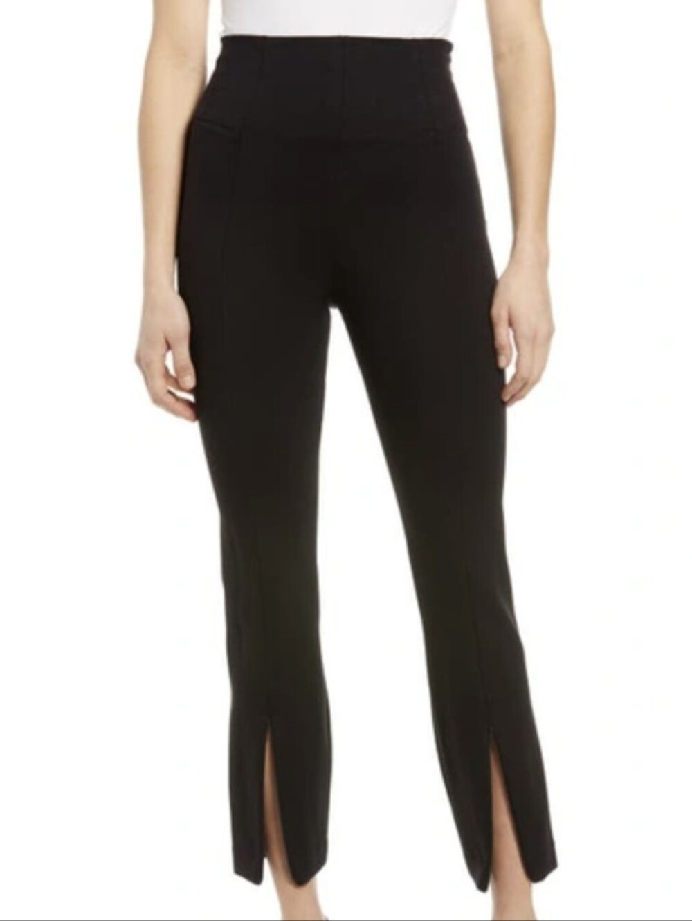 Good American "The Boss" pants With Front Zippered Slits